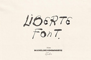 Liberte Hand Painted Font, a Handwritten Font by Madeline ODonoghue Design (Thumbnail 1 of 11)