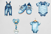 Baby Boy Clothes & Accessories Clipa, an Illustration by CrexoraLab (Thumbnail 4 of 4)