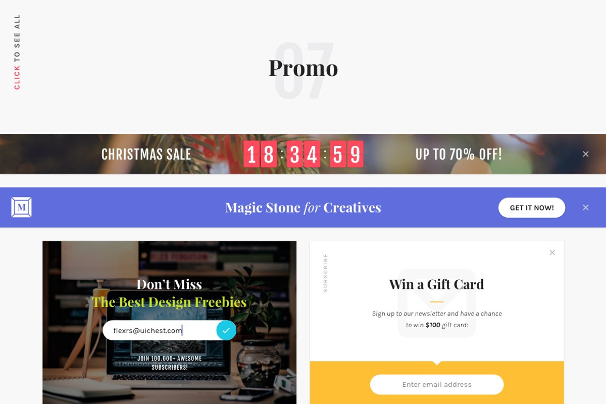 Magic Stone UI Kit, an UI Kit Template by UI Chest (Photo 10 of 18)