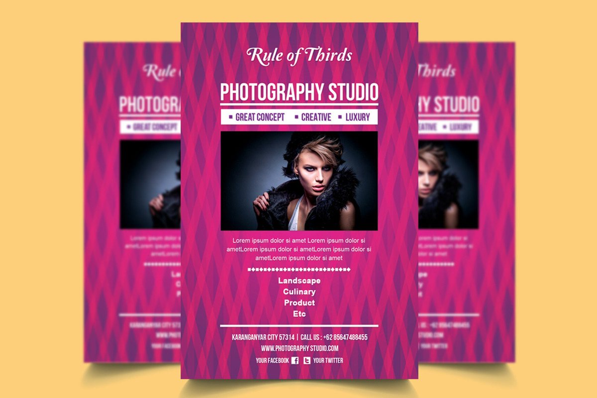 Photography Studio Flyer Template, a Flyer Template by mesuka (Photo 2 of 3)