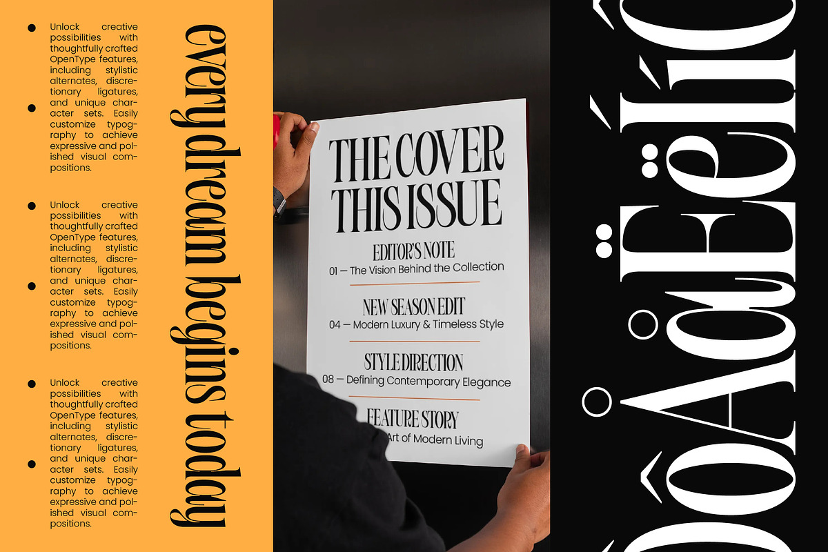 Bargckiss Contemporary Serif Display, a Serif Font by timelesstype.co (Photo 7 of 10)