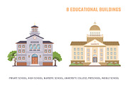 95 Urban, Rural, Municipal Buildings, an Object Illustration by IuliiaSavko (Thumbnail 6 of 14)