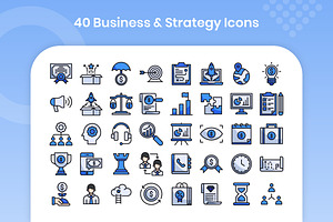 40 Business Strategy - Filled Line