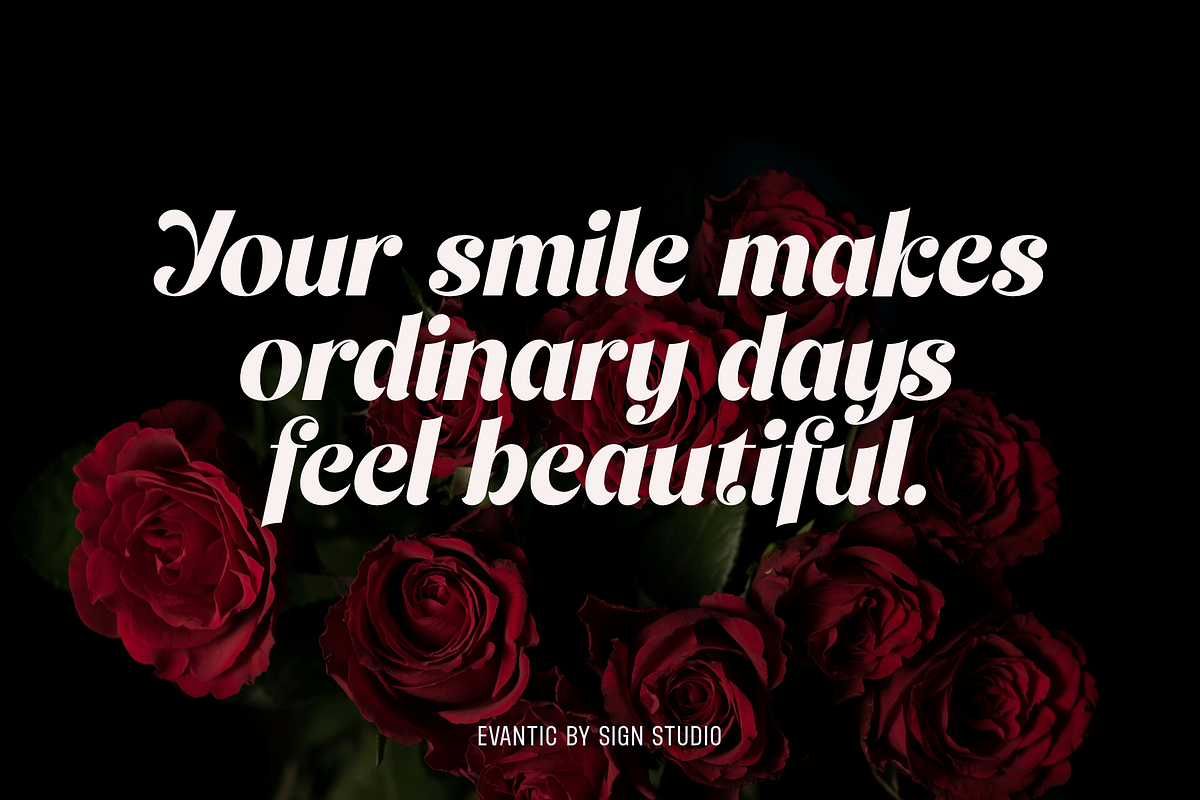 Evantic - Classic Bold Typeface, a Serif Font by Sign Studio (Photo 12 of 14)