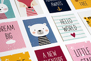 Baby posters and cards with animals, an Animal Illustration by Paper Cards (Thumbnail 3 of 5)