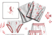 Mermaid- baby collection, an Animal Illustration by Linerisyart (Thumbnail 9 of 12)