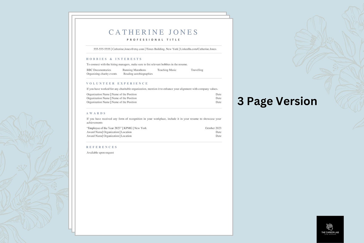 Resume/CV ATS optimised template, a Resume Template by The Career Lab (Photo 5 of 10)