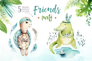 Friends Party. Tropical Collection