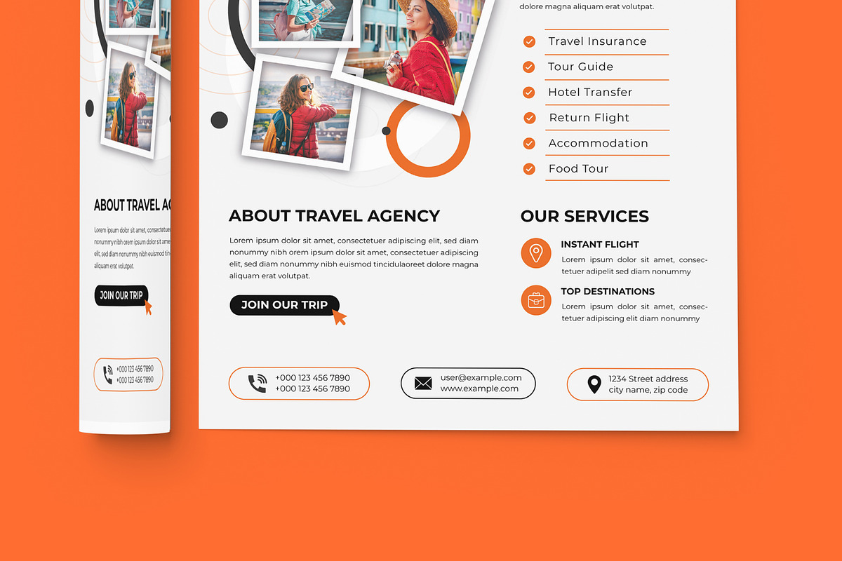 Travel Flyer Design, a Flyer Template by MightyDesign (Photo 3 of 7)