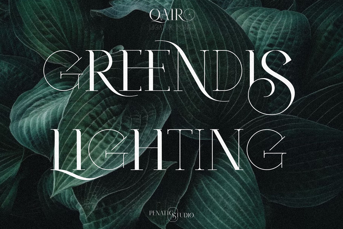 QAIRO _ Ligature fonts, a Serif Font by Penatic Studio (Photo 7 of 10)