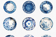 Blue and white porcelain Watercolor, an Object Graphic by MyLittleMeow (Thumbnail 2 of 6)
