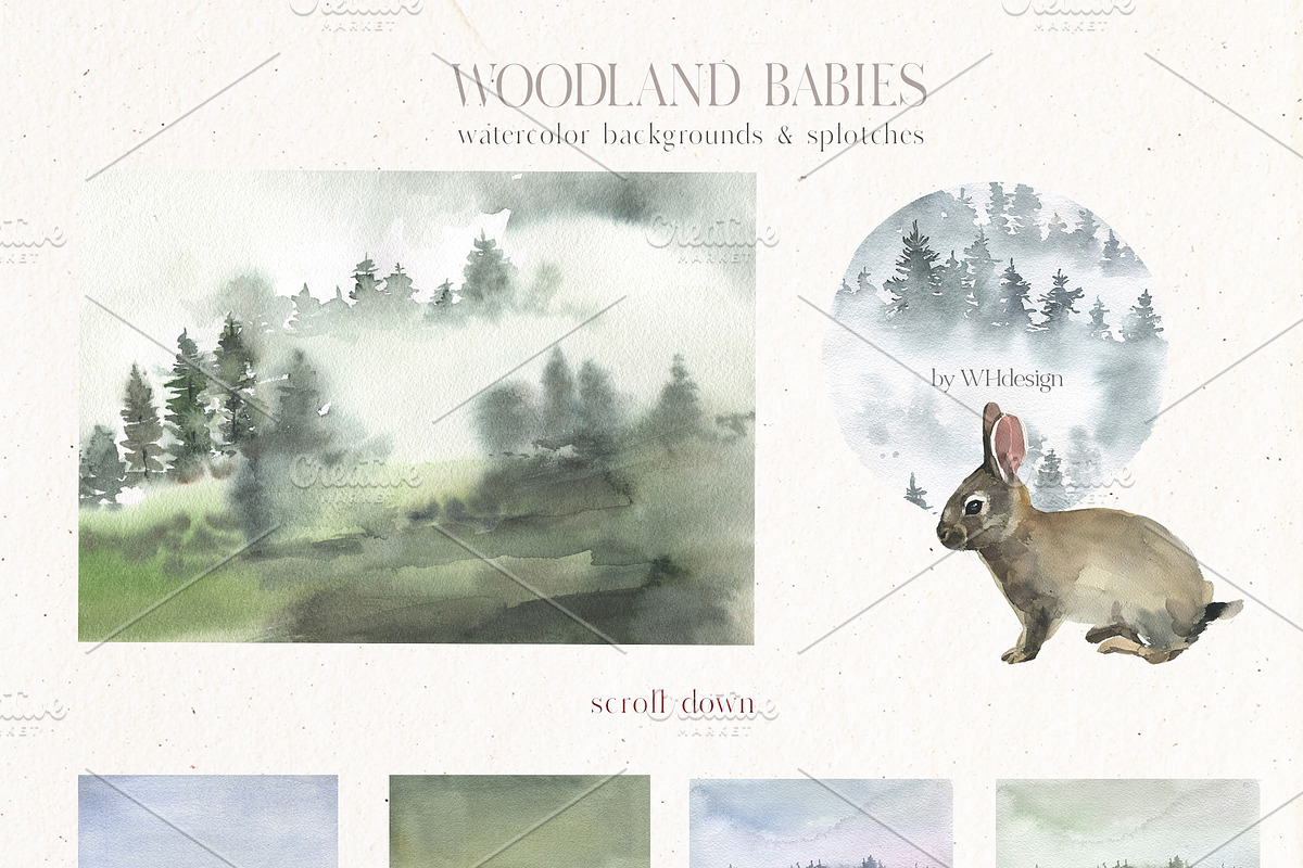 Woodland Babies Wild Animals Clipart, an Animal Illustration by whiteheartdesign (Photo 15 of 28)