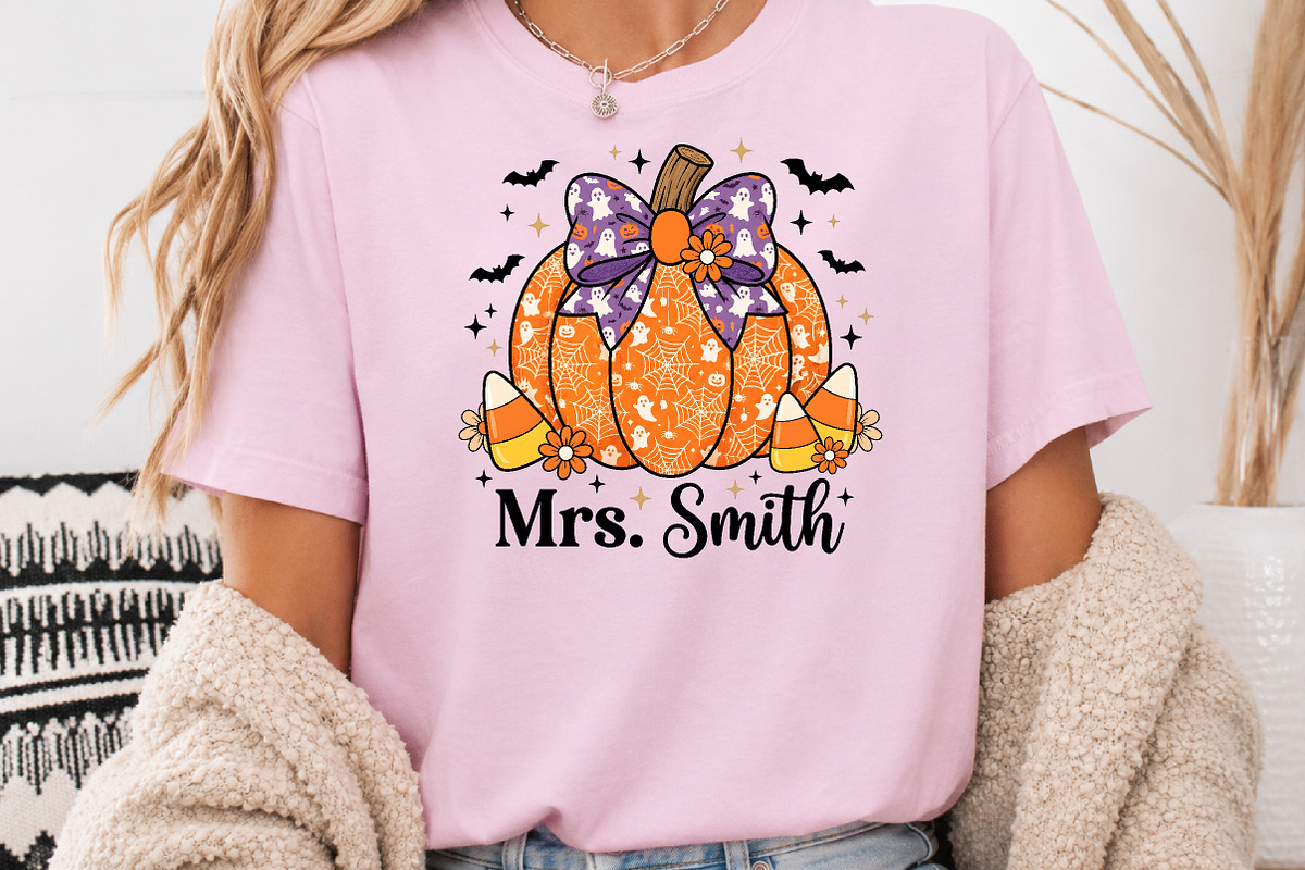 Teacher Halloween Pumpkin Sublimatio, a Seasonal Illustration by Rose Art (Photo 4 of 5)