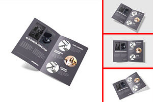 A4 Bifold Brochure Mockup, a Brochure Template by safrizalstudio