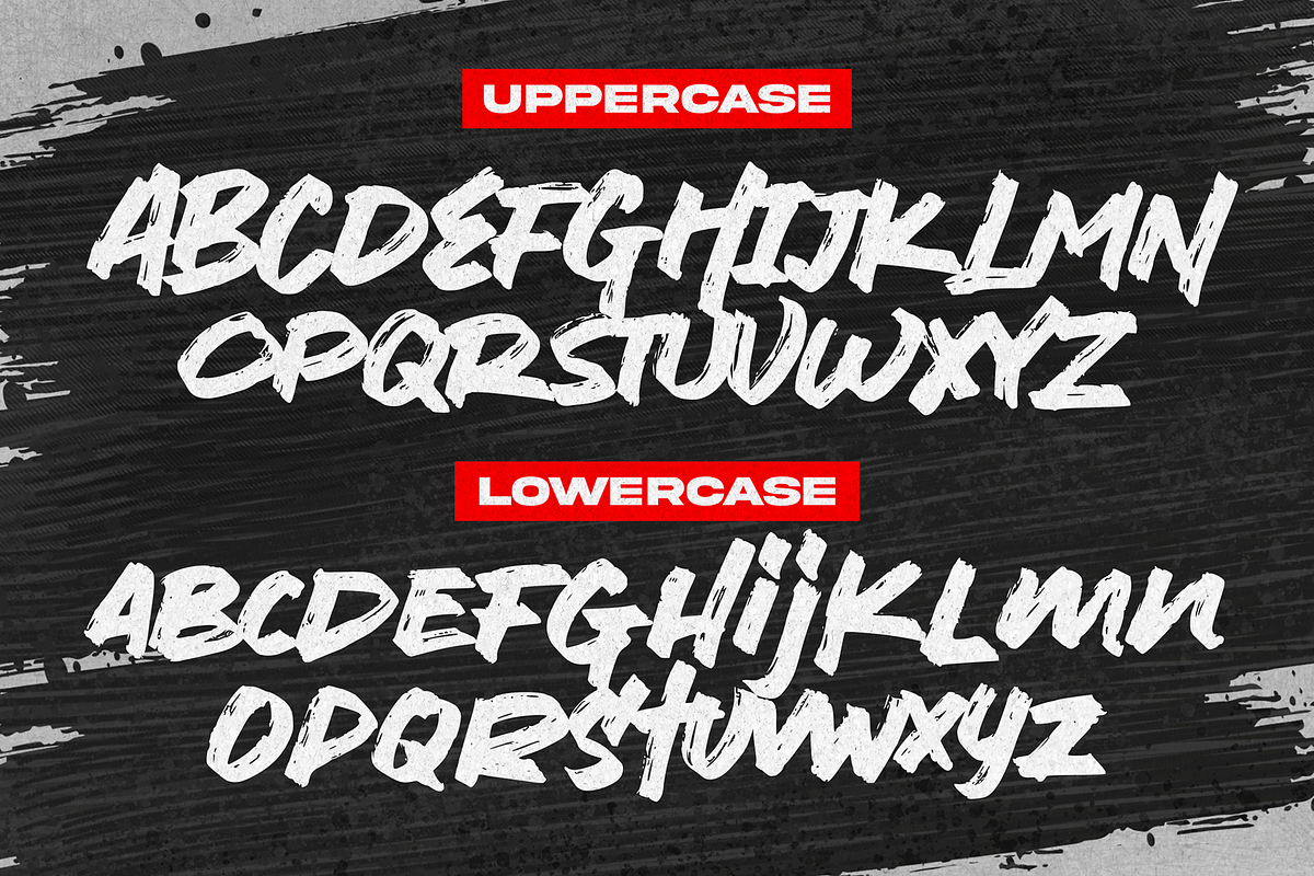 Mouth Beast - Strong Brush Font, a Handwritten Font by figuree studio (Photo 5 of 8)