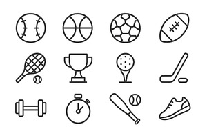 Collection of various sports, an Illustration by ZinetroN