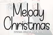 Melody Christmas | Script Font, a Script Font by Scratchones (Thumbnail 1 of 8)
