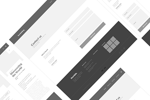 Axure Responsive Template Blog 4