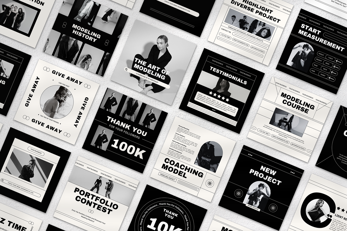120 Modeling Portfolio Instagram, a Social Media Template by Branding Victory STD (Photo 3 of 10)