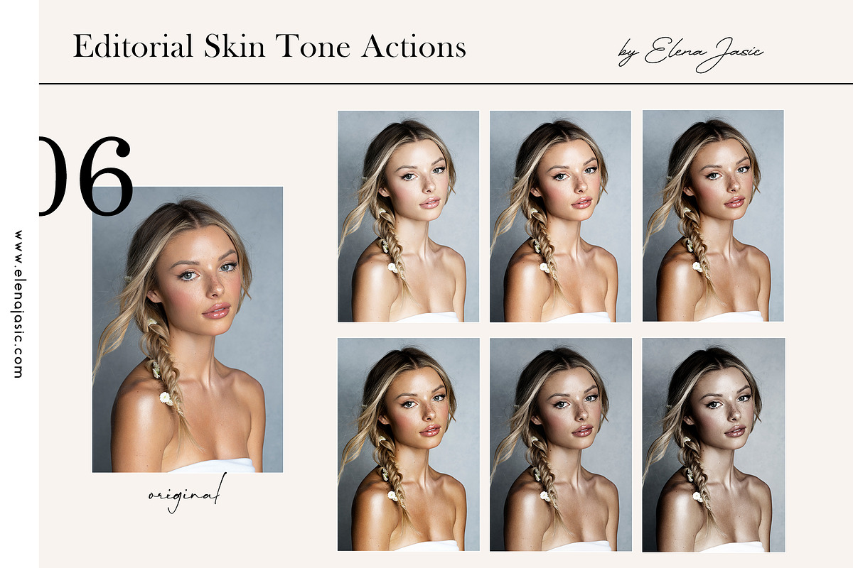 Editorial Skin Tone Photoshop Action, a Preset Add-On by elenajasic.com (Photo 1 of 4)