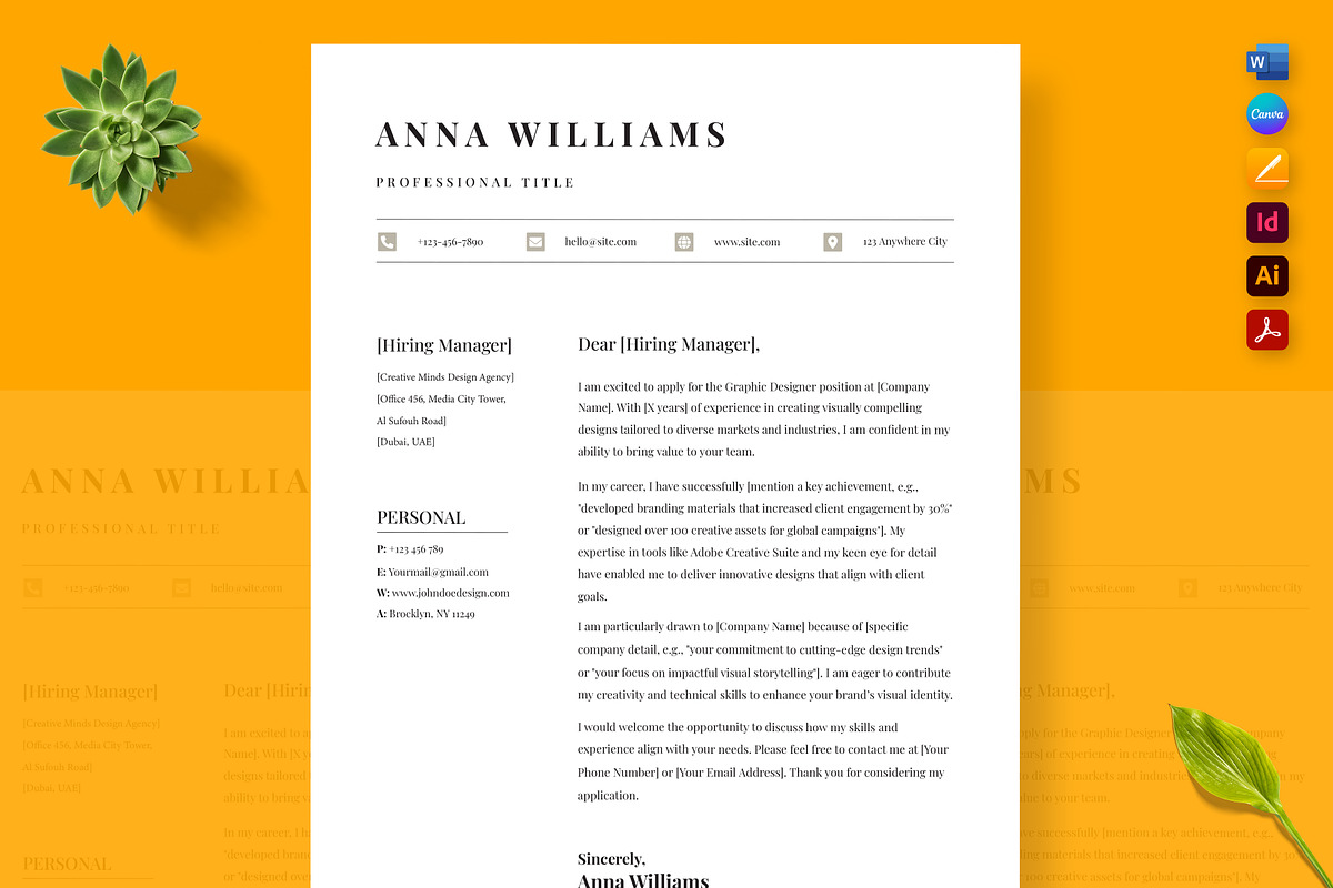 Resume for Canadian Job Seekers, a Resume Template by Nur Designer (Photo 2 of 4)