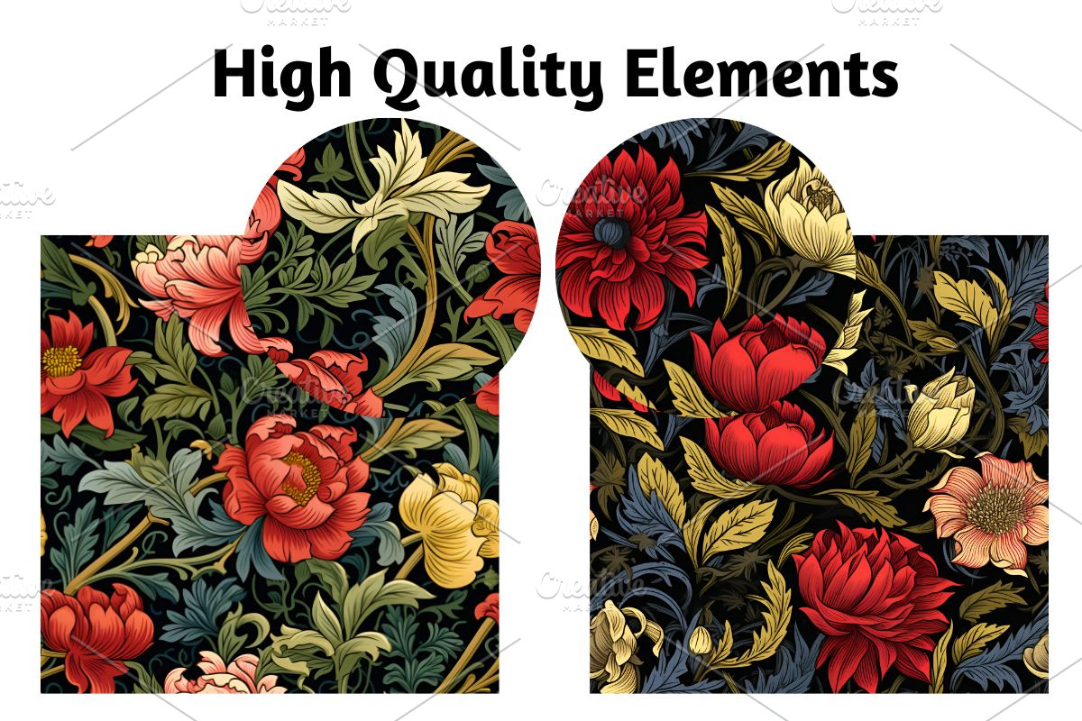 Seamless William Morris Pattern, a Pattern Graphic by Gloria Designed It (Photo 5 of 5)