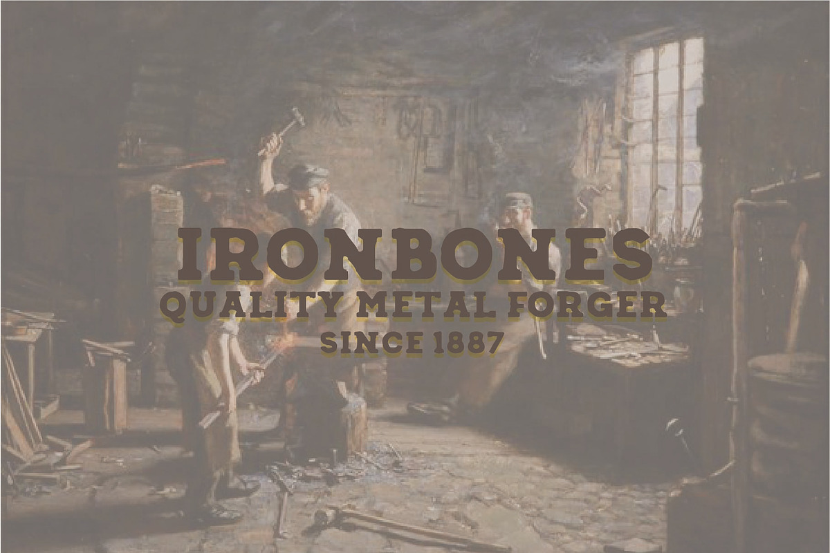 Bronze State - Slab Serif, a Slab Serif Font by Rusted Works (Photo 5 of 6)