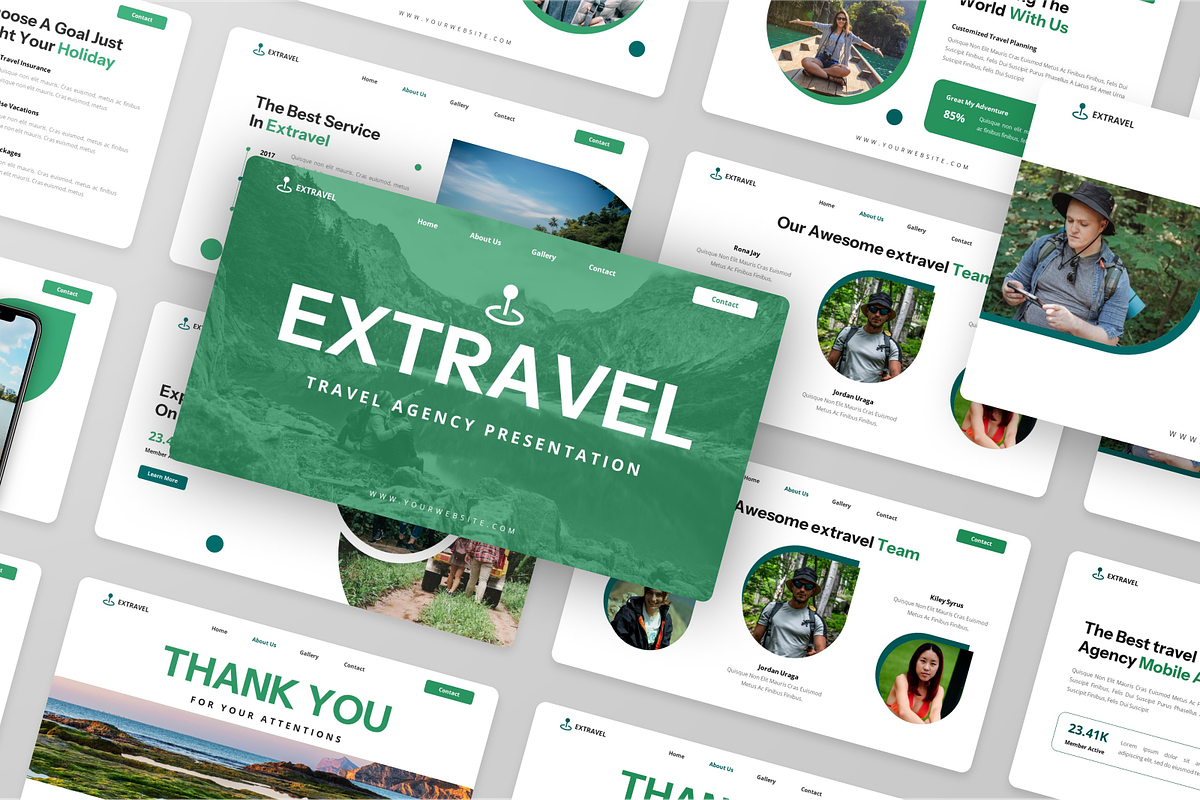 Travel Agency PowerPoint, a Presentation Template by Annora Studio (Photo 5 of 5)