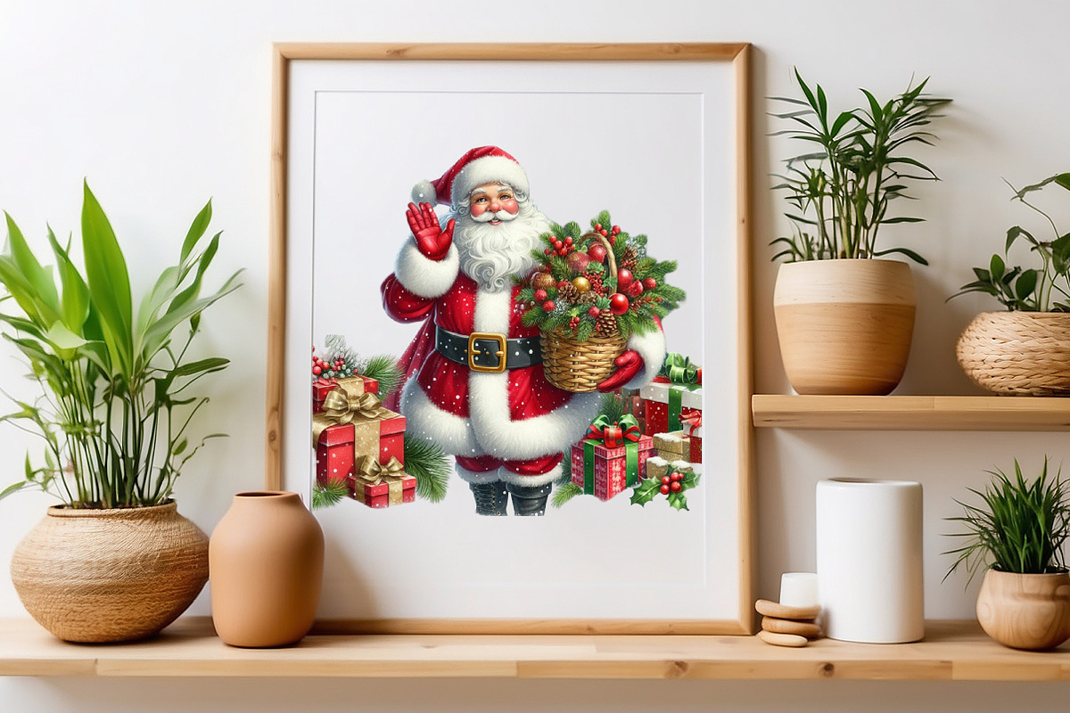 Christmas Santa Claus PNG Clipart, a Seasonal Illustration by Craft Nest (Photo 4 of 5)