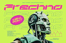 Frechno Bold Futuristic Display Font