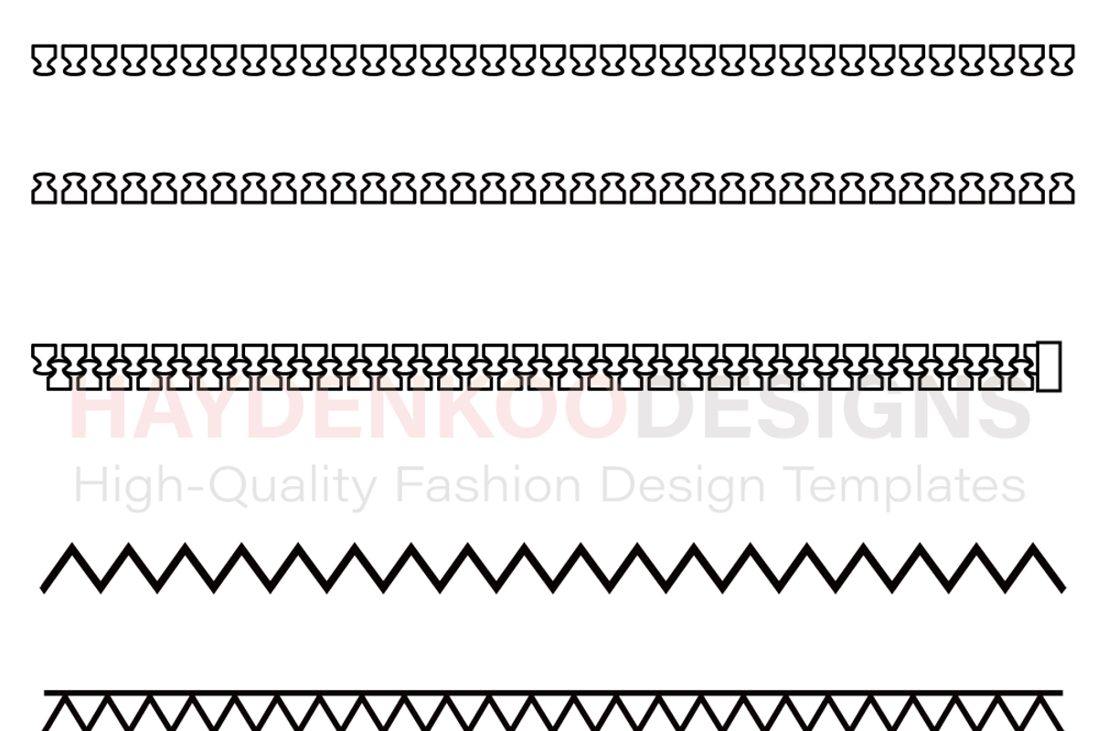 Vector Garment Accessories & Brushes, an Illustration by HYDNSTUDIO (Photo 8 of 9)