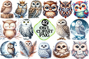 Owl Clipart Bundle, an Illustration by Pixels.Craft (Thumbnail 1 of 7)
