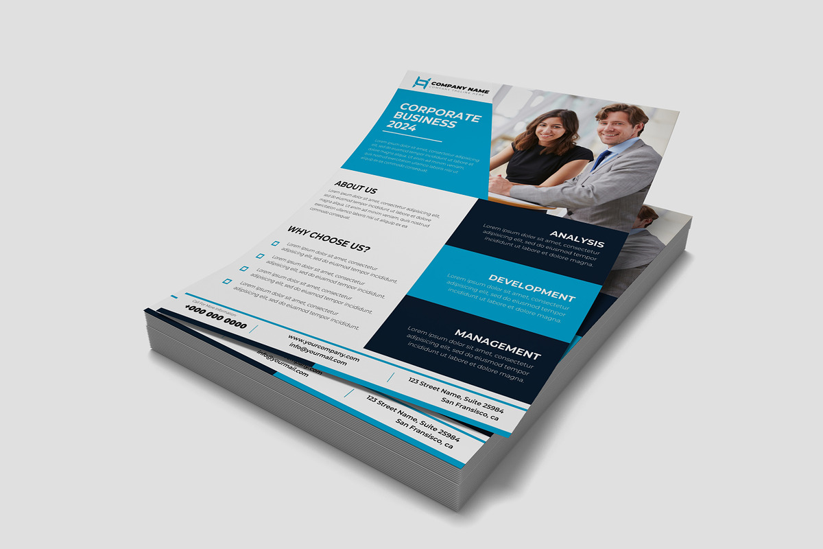 Business Flyer | Corporate Flyer, a Flyer Template by Designscozy (Photo 3 of 5)