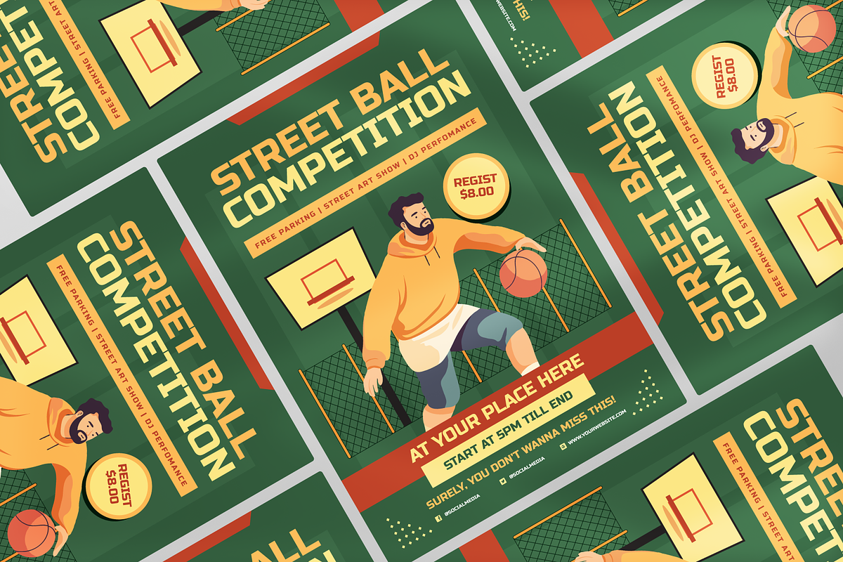 Street Ball Competition Flyer, a Flyer Template by Annora Studio (Photo 3 of 5)