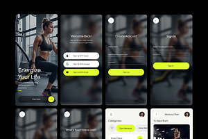 Fitflow Mobile App UI Kit