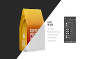 Coffee Pouch Mockup 3/4 view, a Packaging Mockup by easymock (Thumbnail 3 of 6)