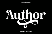 Author - Modern Serif Font, a Serif Font by Luna Shop (Thumbnail 1 of 11)