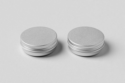 Metal cosmetic jar mockup JPEG