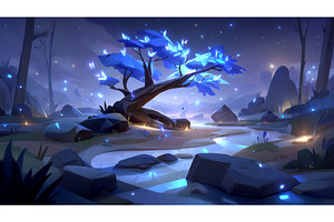 Enchanted digital tree illumination, a Nature Photo by ZinetroN
