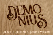 Demonius - 4 Vintage Fonts, a Font by JumboDesign (Thumbnail 4 of 5)