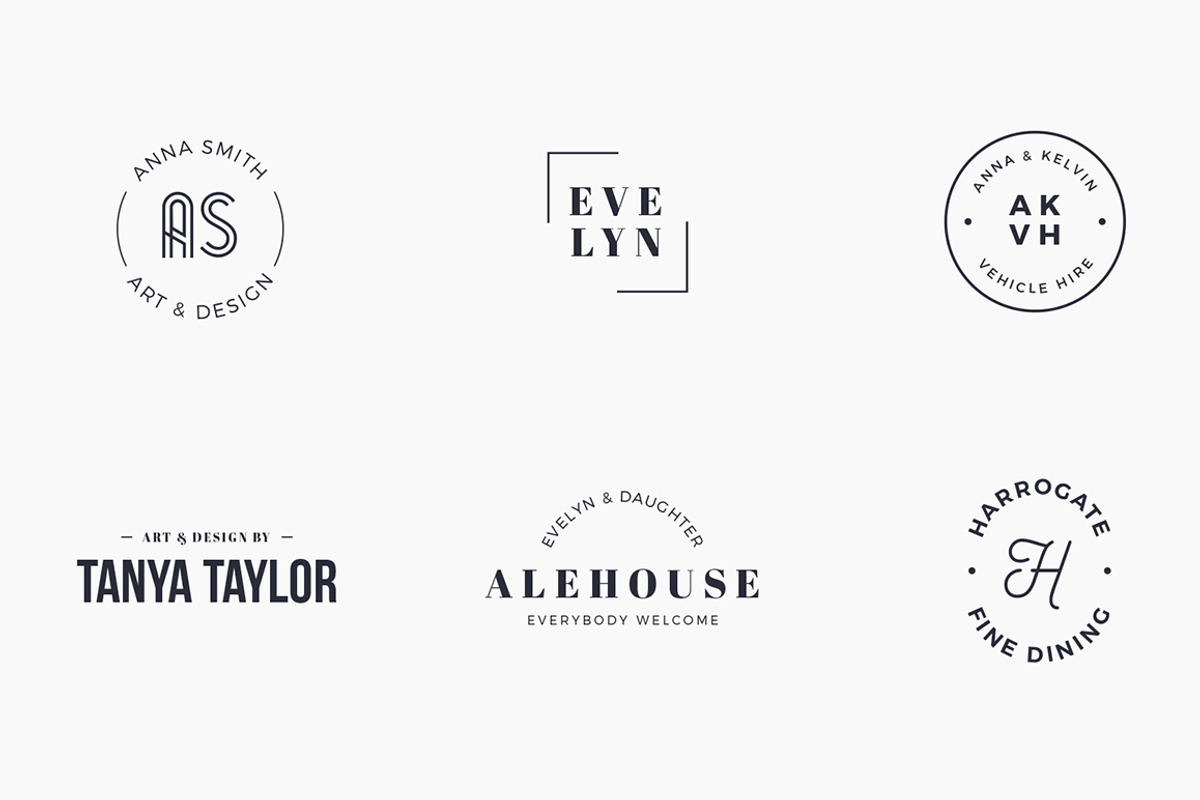 Logo & Branding Type Layouts Bundle, a Branding & Logo Template by Medialoot (Photo 7 of 8)
