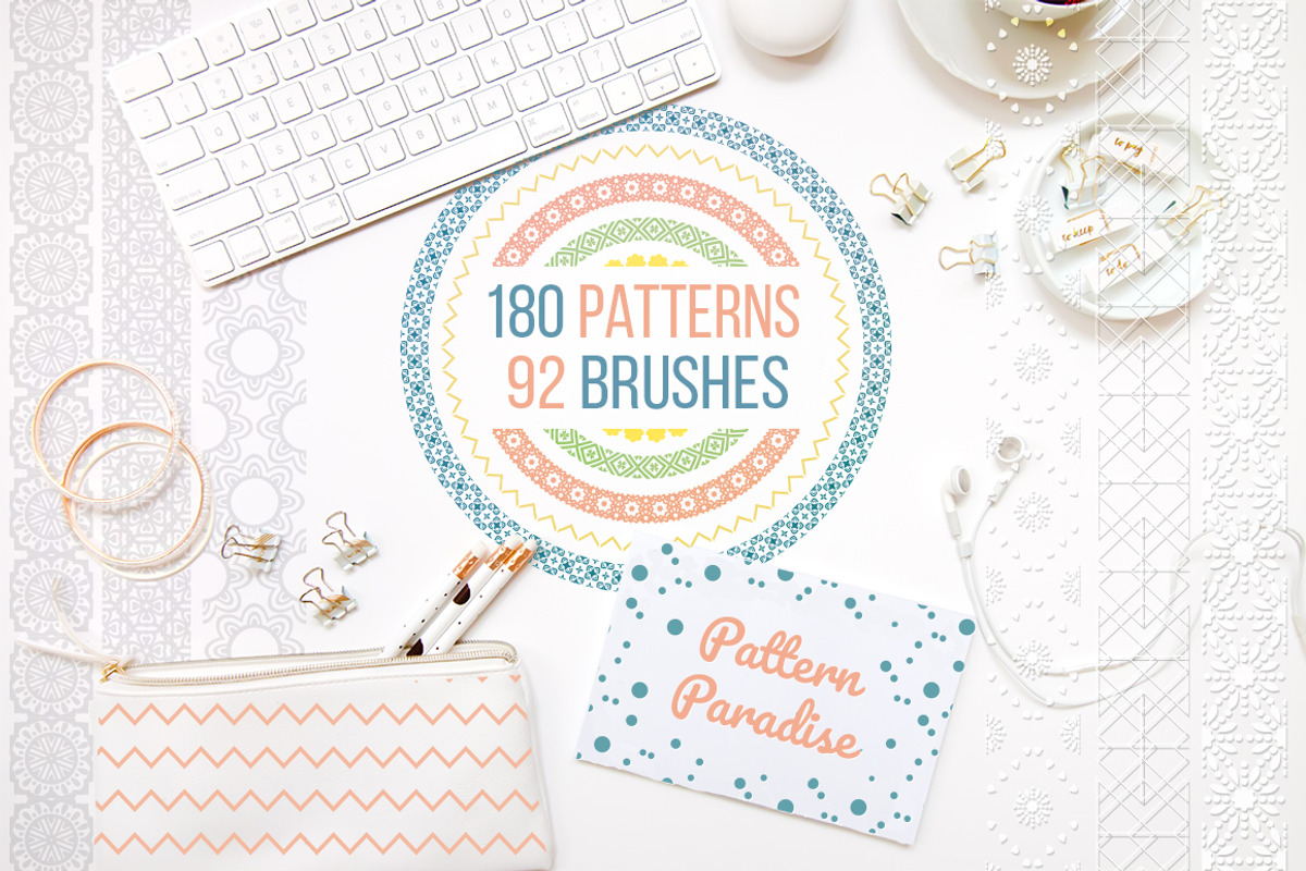 Pattern Paradise Bundle, a Pattern Graphic by Olya Creative (Photo 1 of 9)