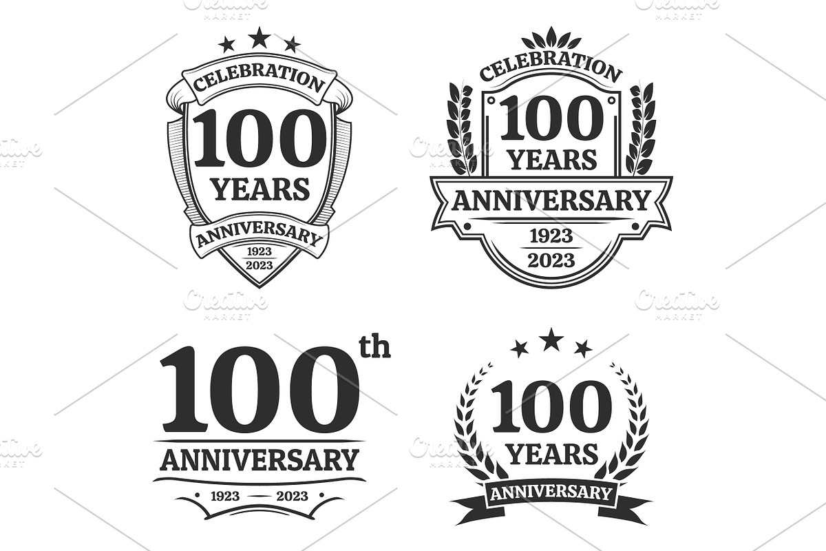 100 years anniversary icon or logo, a Graphic by VM25