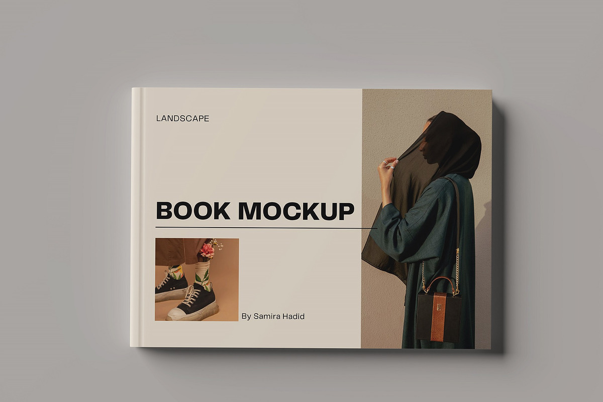 Landscape Book Mockup, a Books & Magazine Mockup by Tokobeta (Photo 6 of 11)
