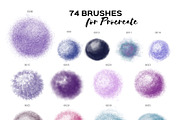 74 PROCREATE BRUSHES, a Brush Add-On by Masherdraws (Thumbnail 3 of 4)