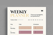 Daily and Weekly Planner Template, a Stationery Template by ContestDesign (Thumbnail 4 of 5)