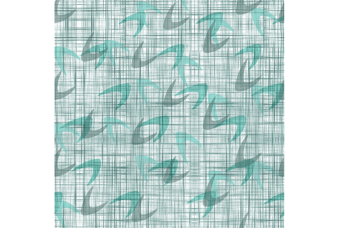 Green Boomerangs with Texture, a Pattern Graphic by Sharon Schwalbe (Photo 6 of 6)