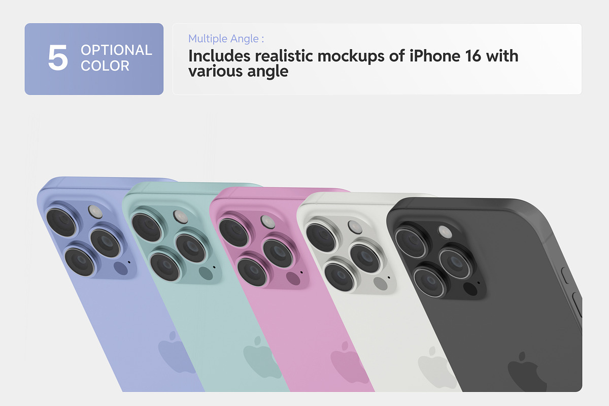 iPhone 16 Mockup Bundle, an iPhone Mockup by Budogol Studio (Photo 3 of 3)