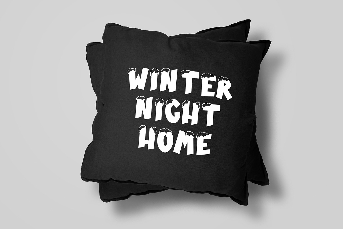 Snow Fall - Christmas Display Font, a Sans Serif Font by Arendxstudio (Photo 4 of 9)