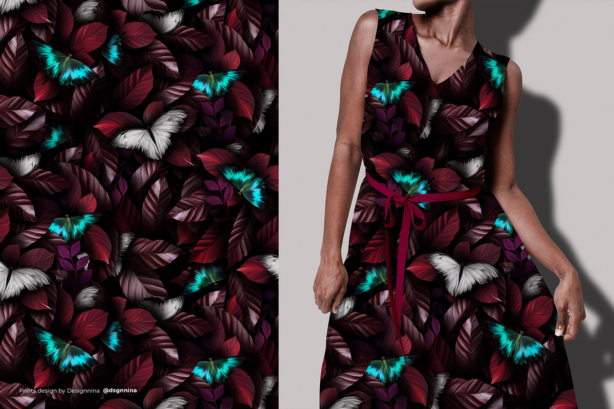 Riodinidae — Luxury Seamless Pattern, a Pattern Graphic by Designnina Shop (Photo 7 of 14)